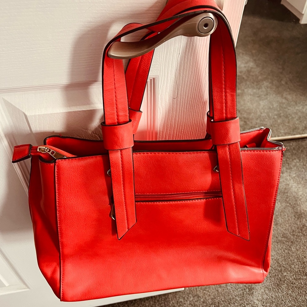 Chic Red Tote Bag for Women